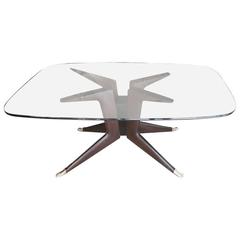 Sculptural Italian 1950s Dining Table Attributed to Ico Parisi