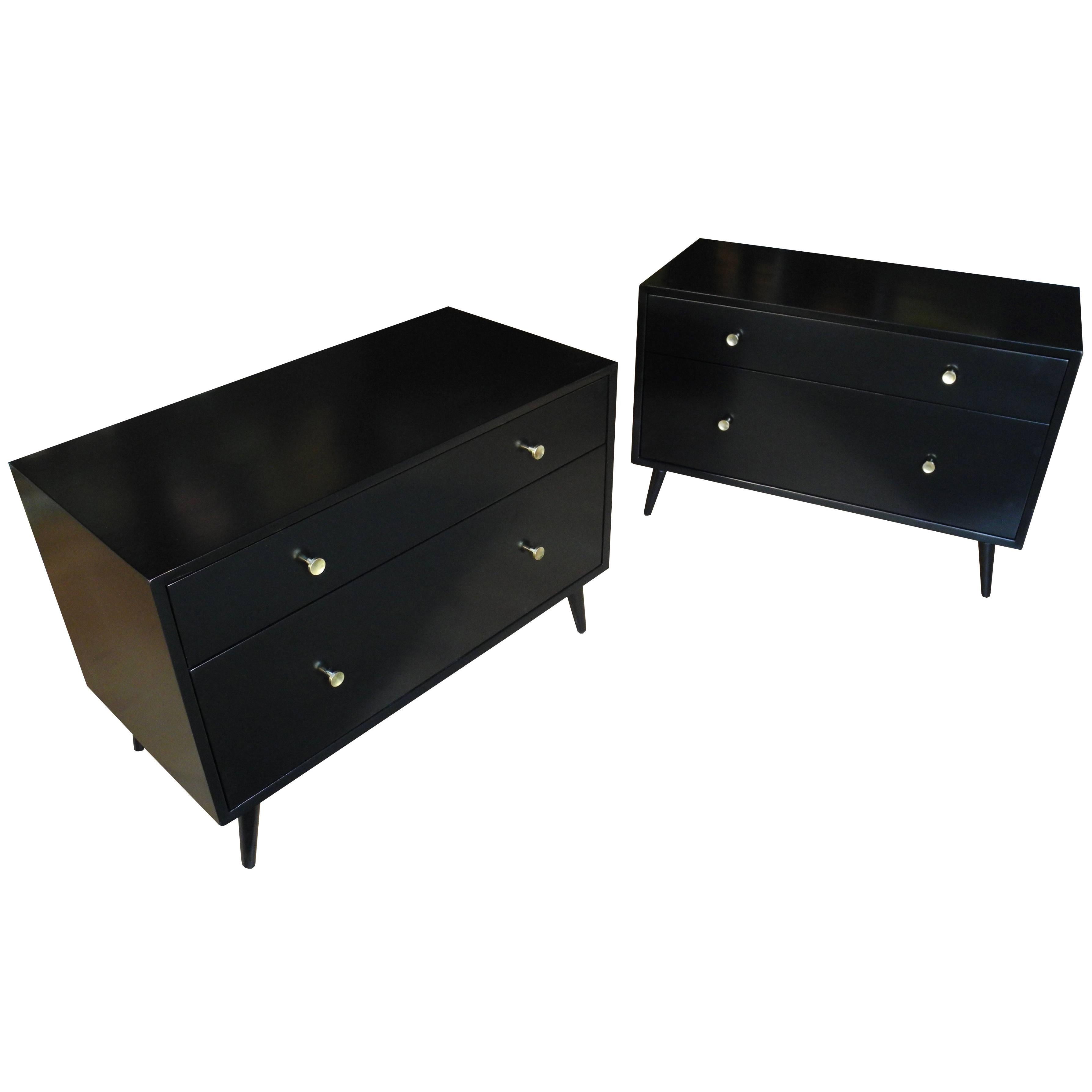 Mid-Century Modern Dressers or Nightstands by Morris Sanders for Mengel Module