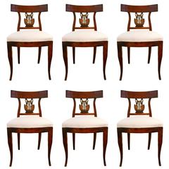 Antique Early 19th Century Empire Style Dining Chairs