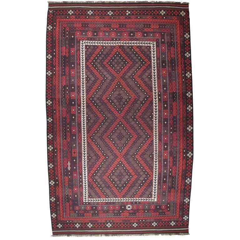 Large Afghan, Uzbek Kilim Rug