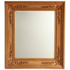American Aesthetic Movement Carved Pine Mirror