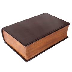 Antique Rosewood and Satinwood Book Box with Secret Compartments