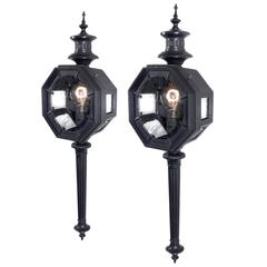 Large Carriage Lantern Style Sconces