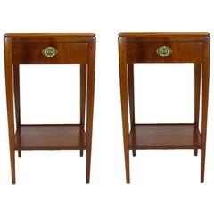 Pair of Nightstands or Bedside Tables by Johnson Furniture