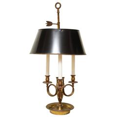 French Empire Style Bronze Bouillotte Lamp 11