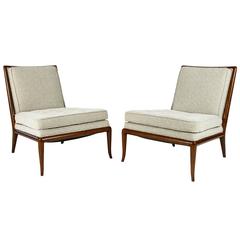 Pair of Slipper Chairs by T.H. Robsjohn-Gibbings for Widdicomb