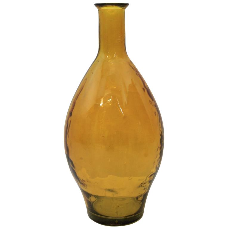 Large Amber Murano Vase at 1stDibs
