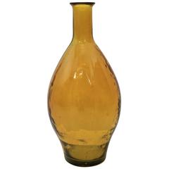 Large Amber Murano Vase