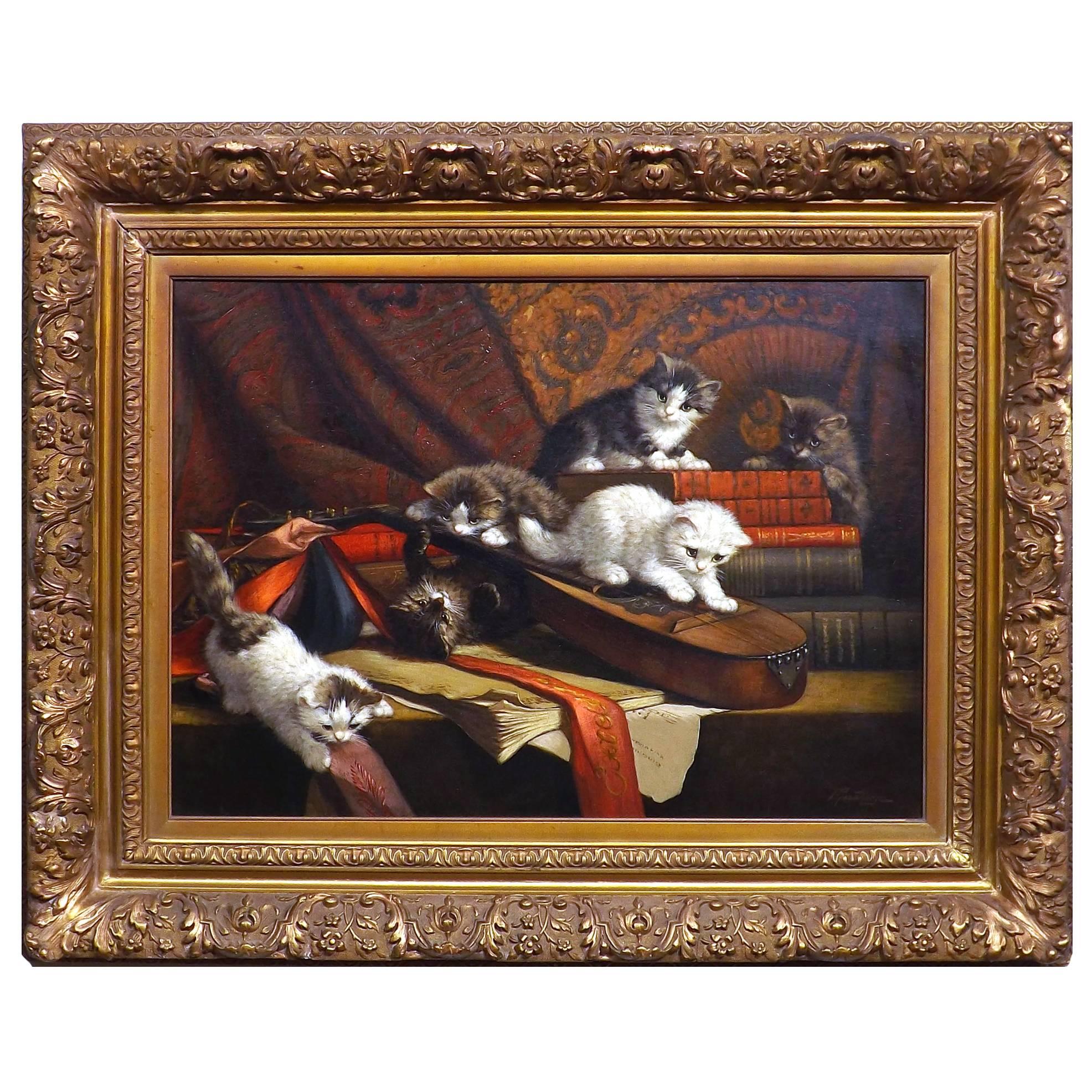 Young Musicians by Dutch Painter Cornelis Raaphorst For Sale