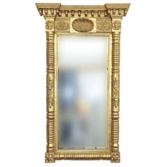 Magnificent Federal Period Water-Gilded Pier Mirror
