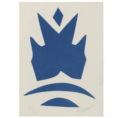 George Braque Abstract Woodcut, 1962