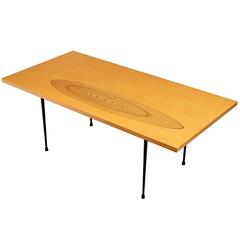 Coffee Table with Inlaid Decoration by Tapio Wirkkala