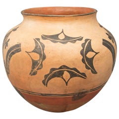 Large Antique Native American Pottery Jar, Santo Domingo Pueblo, circa 1900