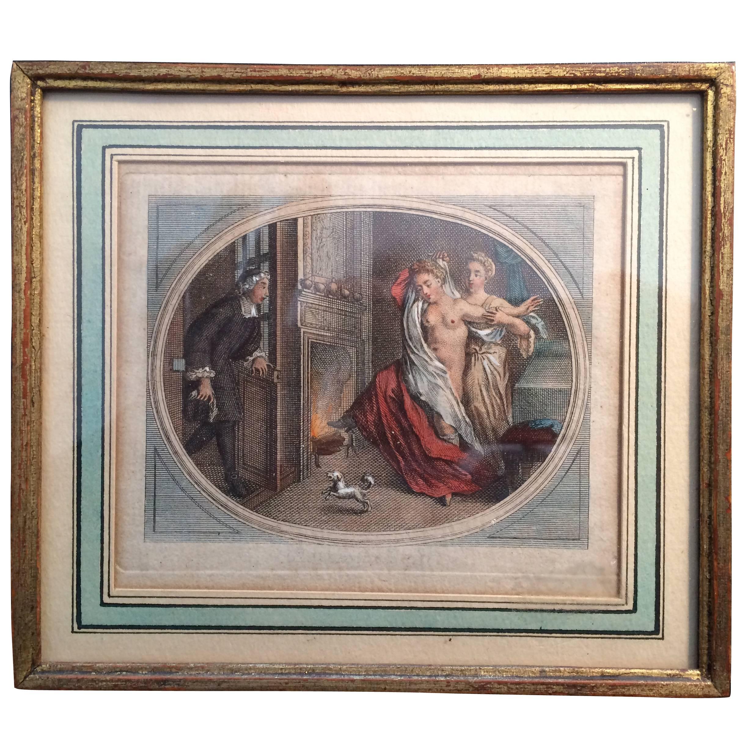 French Erotic Print