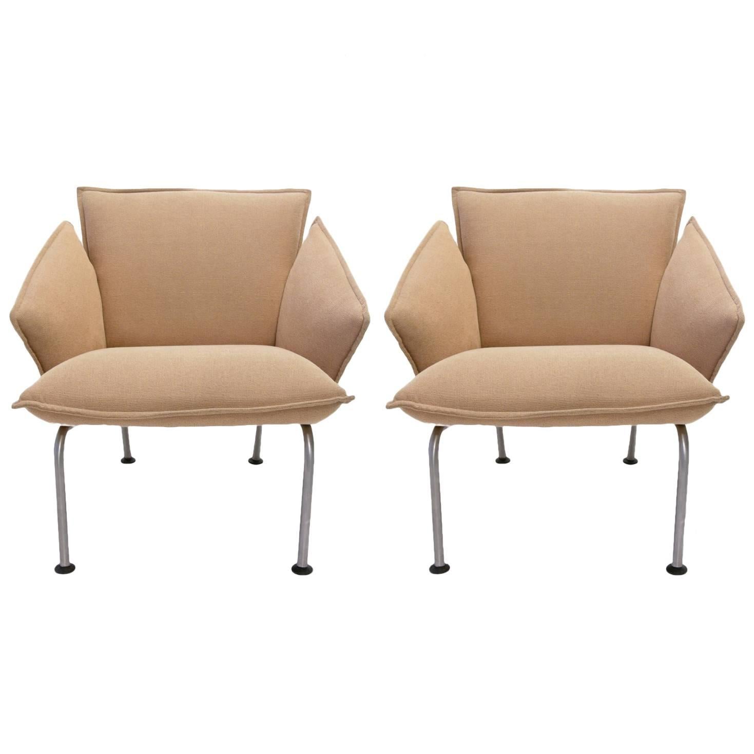 Pair of "Vicolounge" Chairs by Vico Magistretti for Fritz Hansen