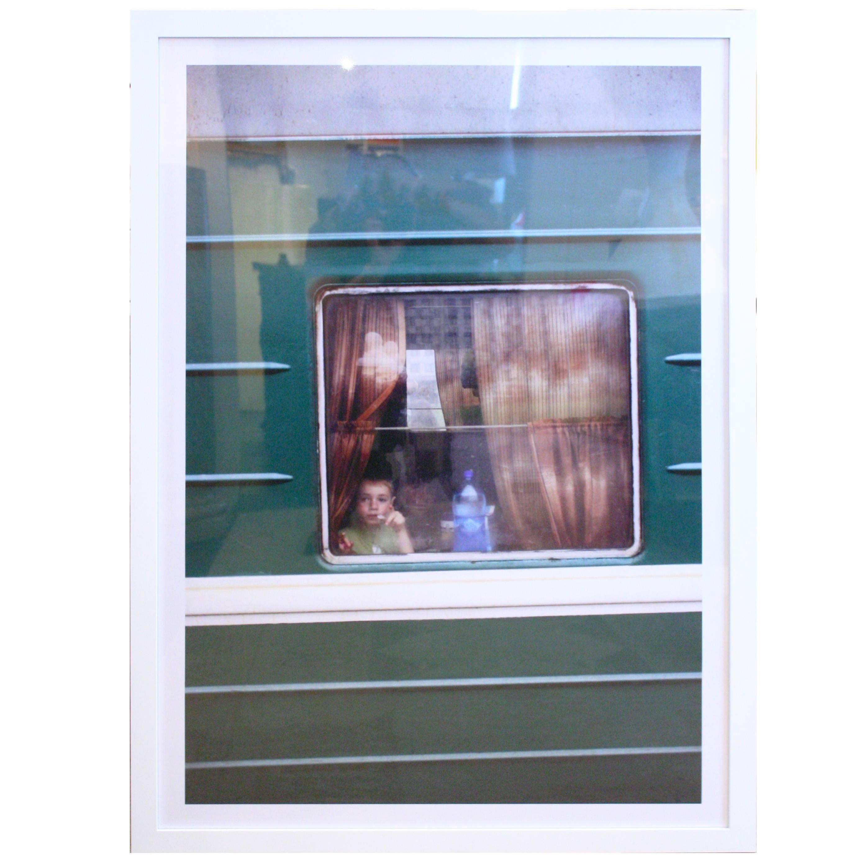 David Hillegas Photography "Boy on Train" For Sale