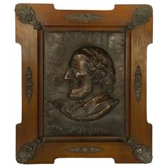 19th Century Hammered Copper Wall Panel