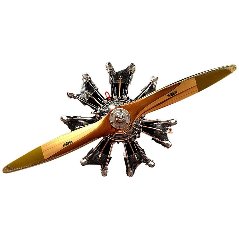 Propeller and Stellar Continental Aircraft Engine For Sale at 1stdibs