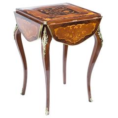 Antique French Kingwood Occasional Table, circa 1870