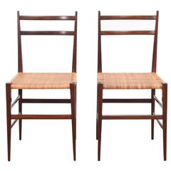 Vintage Pair of “Chiavarina” Chairs, 1950s