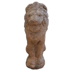 Antique French Stone Lions