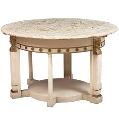 Baltic Empire Style Parcel-Gilt and Painted Centre Table, circa 1860