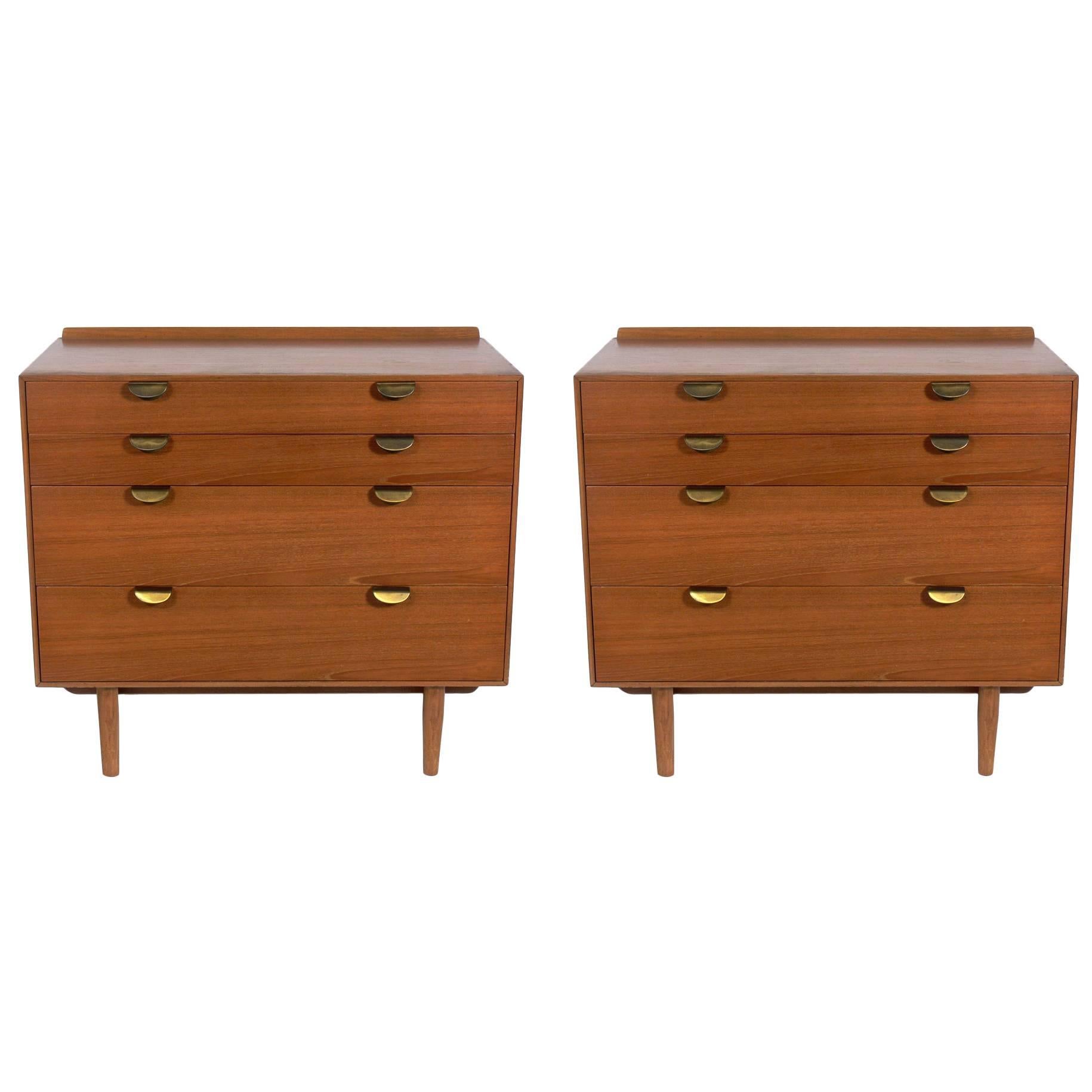 Pair of Danish Modern Chests Designed by Finn Juhl for Baker