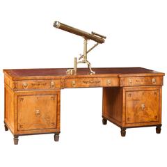 Large 19th Century Regency Pedestal Desk 3