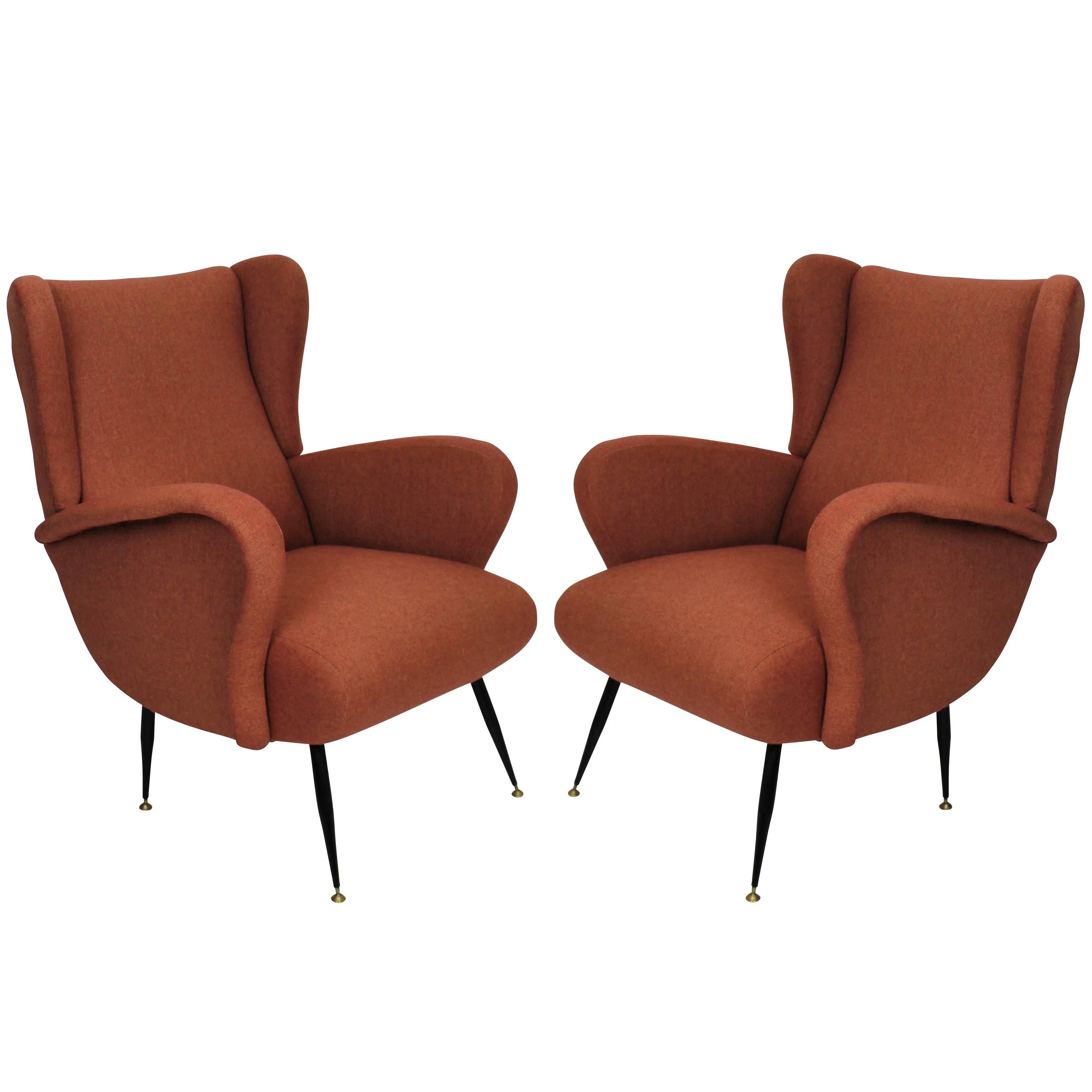 Pair of 1950's Italian Armchairs 