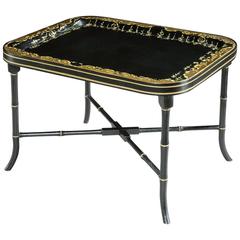 Regency Papier Mâché Tray-on-Stand 7