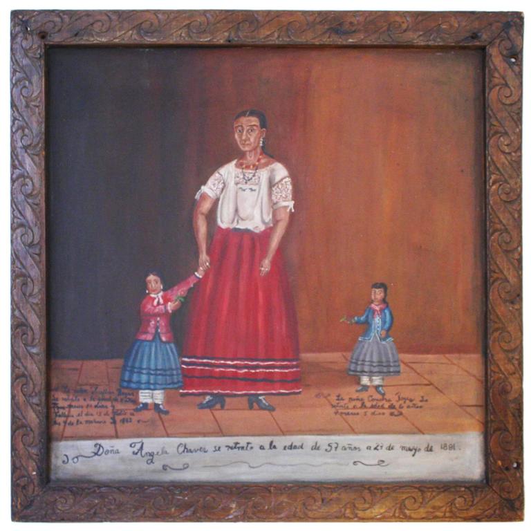 19th Century Latin American Folk Art Painting For Sale