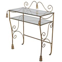 Trompe l'oeil Doré Tassel and Rope Ladies Dressing Table