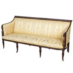 Mahogany Classical Sofa with Turned in Arms, Duncan Phyfe, New York, circa 1810
