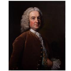 Thomas Hudson 1701-1779  “Thomas Williams” Oil on Canvas