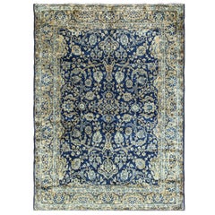 Antique Persian Laver Kerman Carpet, 8'5" x 11'7"