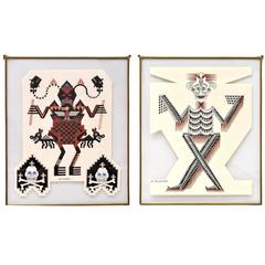 Pair of Framed Ink Drawings by Pedro Friedeberg 9