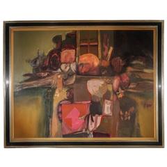 Large 20th Century Oil on Canvas 9