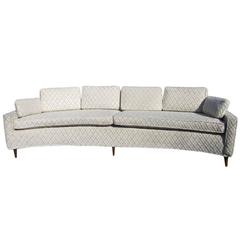 Vintage Harvey Probber Style Curved Sofa  