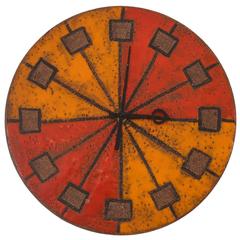 Ceramic Meridian Clock by Raymor 7