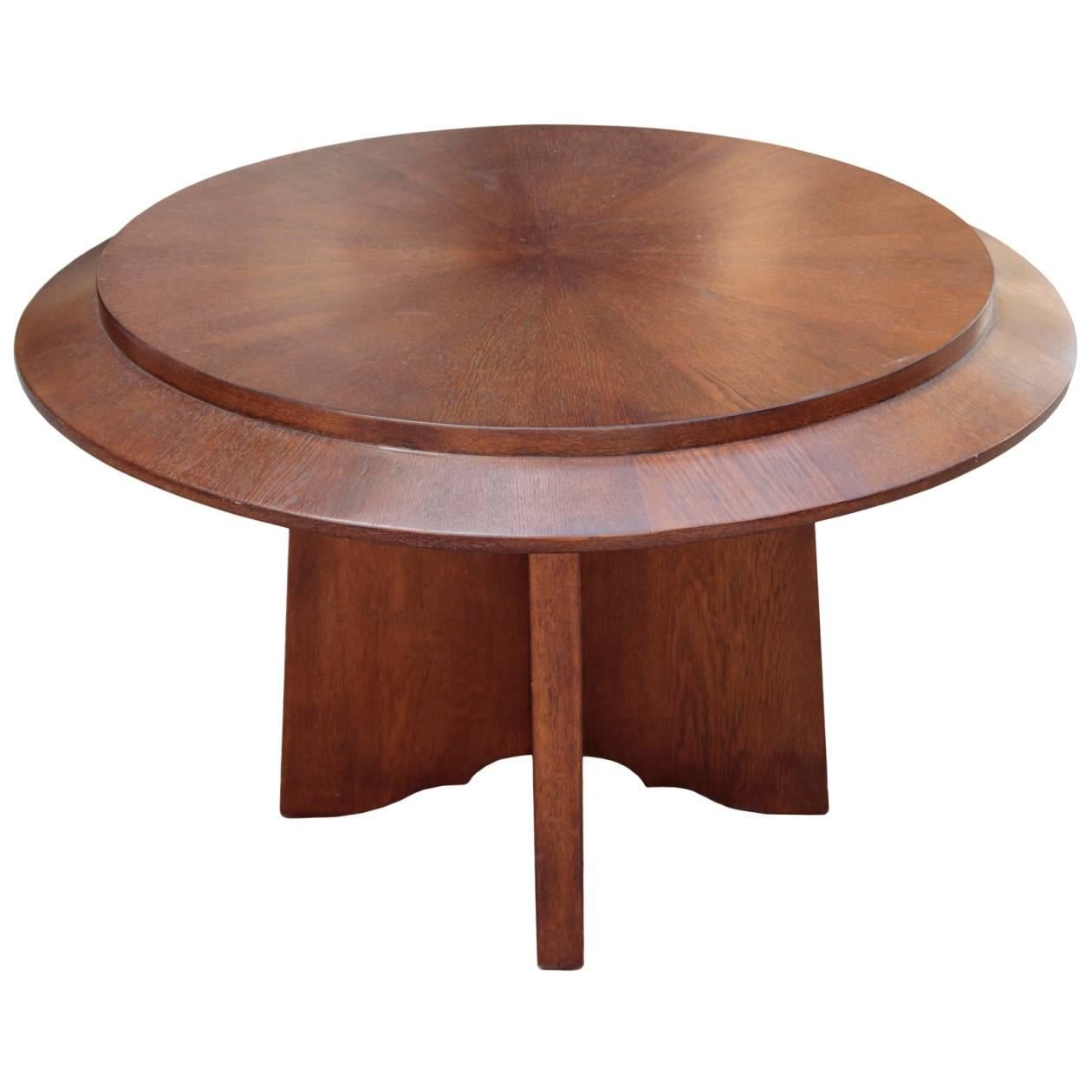 French Round Cocktail Table For Sale
