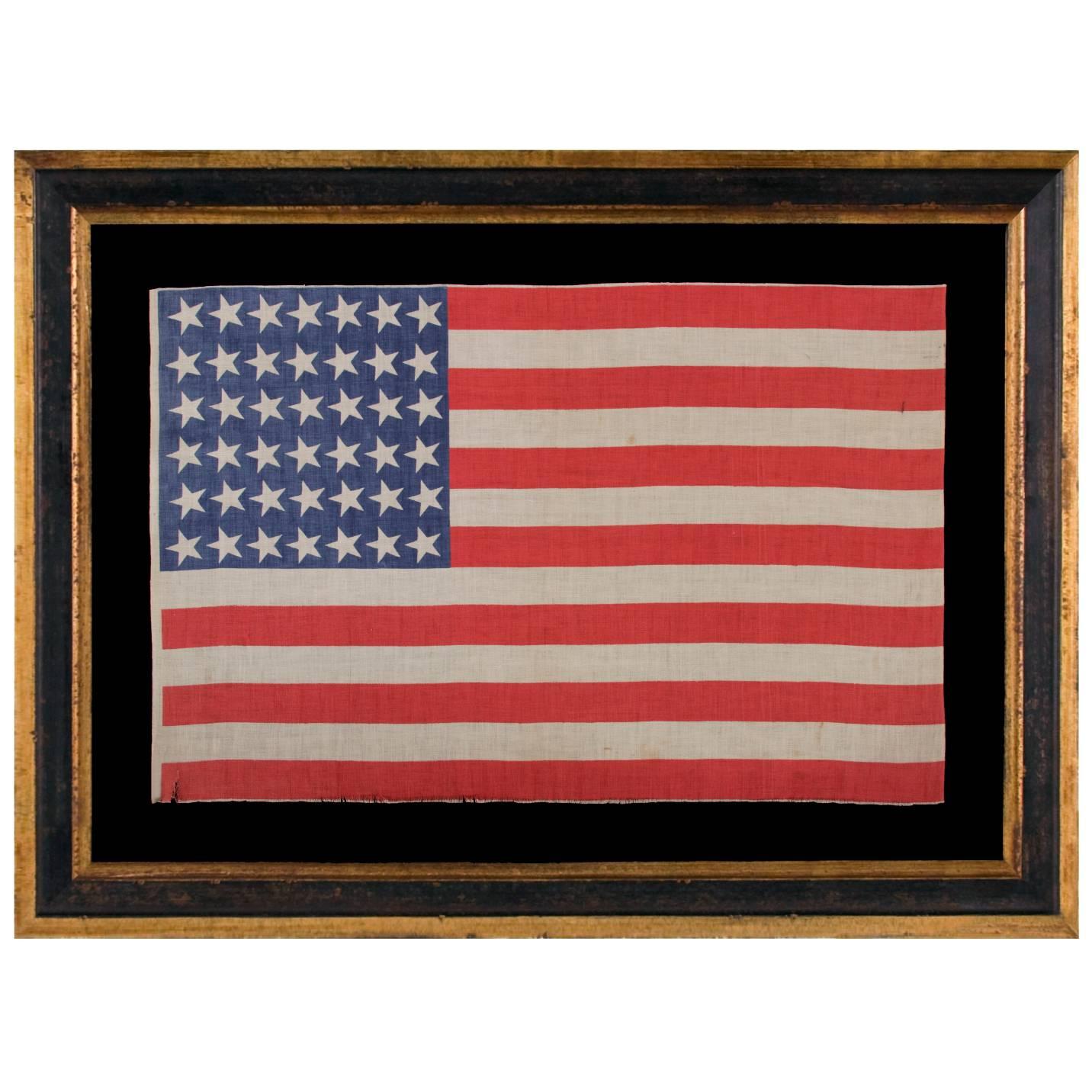 42 Star, American Parade Flag with Canted Stars