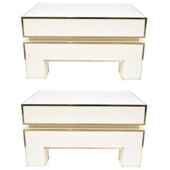 Pair of Alain Delon for Maison Jansen Nightstands