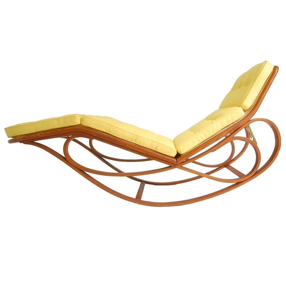 Rocking Chaise Longue by Edward Wormley For Sale