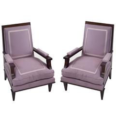 Pair of André Arbus Armchairs 11