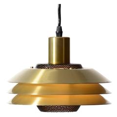 Vintage Danish Modern Three-Tier Pendant Light