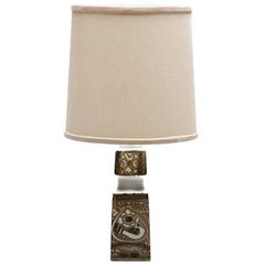 Vintage Danish Modern Ceramic Table Lamp 6