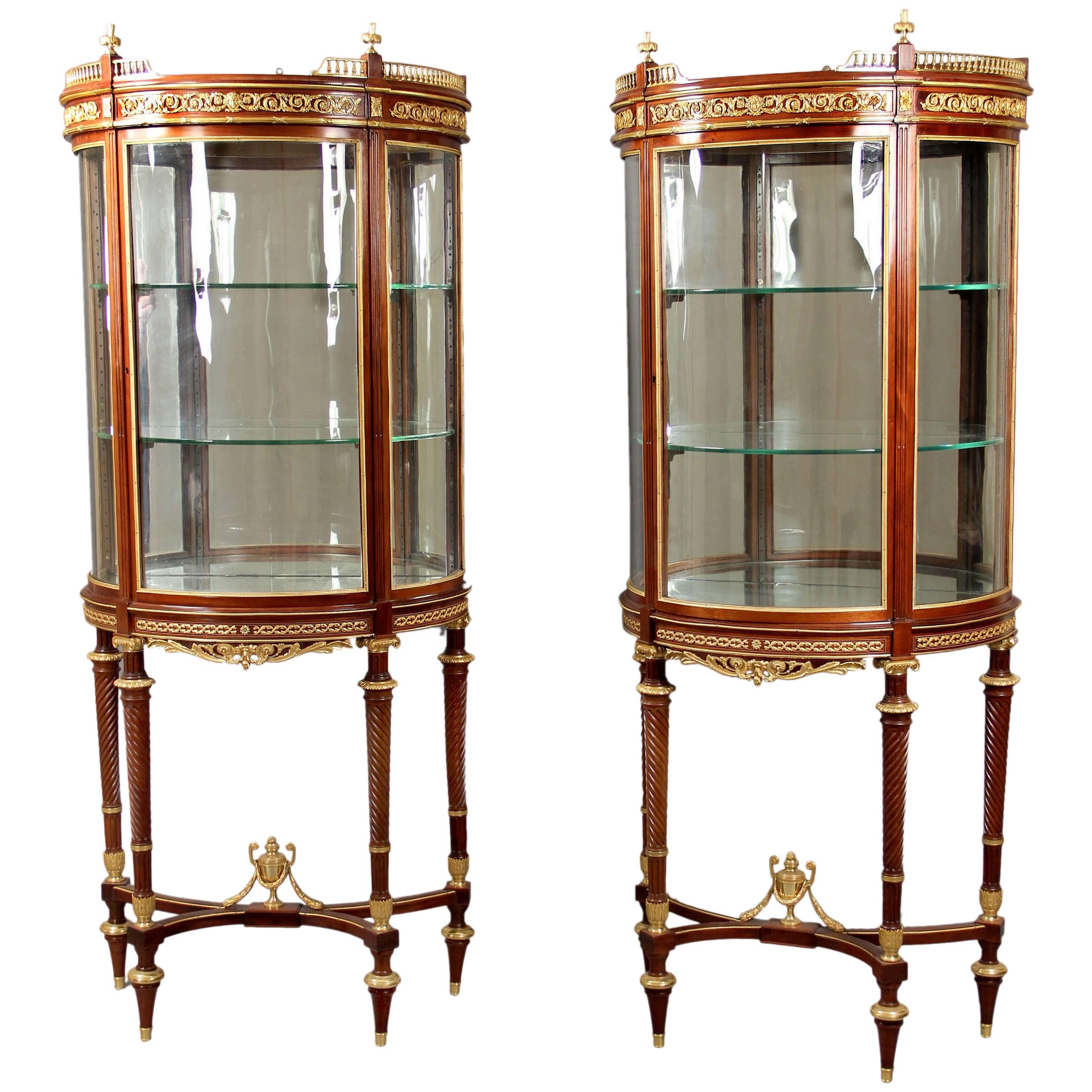 Fantastic Pair of Late 19th Century Vitrines by Paul Sormani