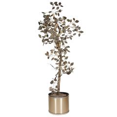 Brass Tree Sculpture by C. Jere for Artisan House