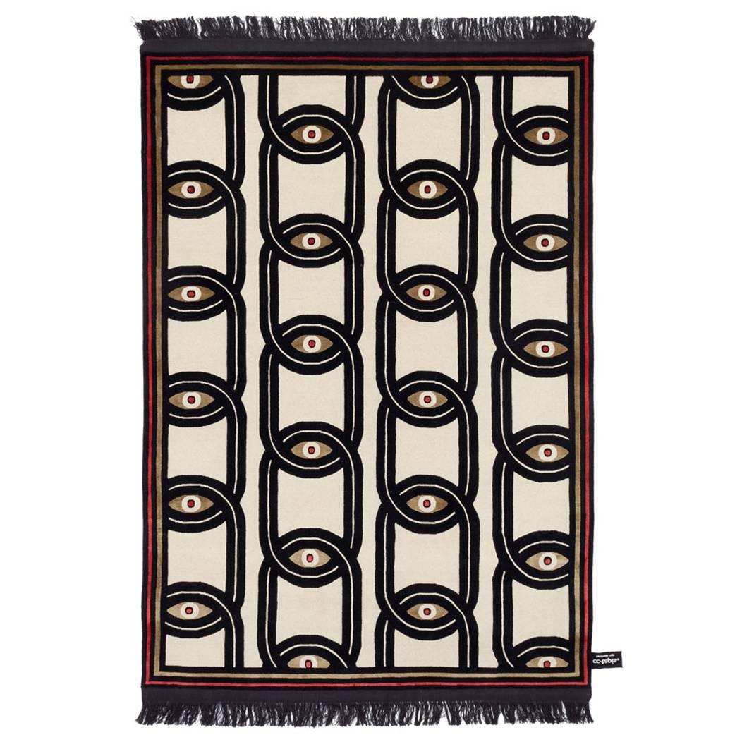 Eyes in Chains cc-tapis Rug by Federico Pepe For Sale