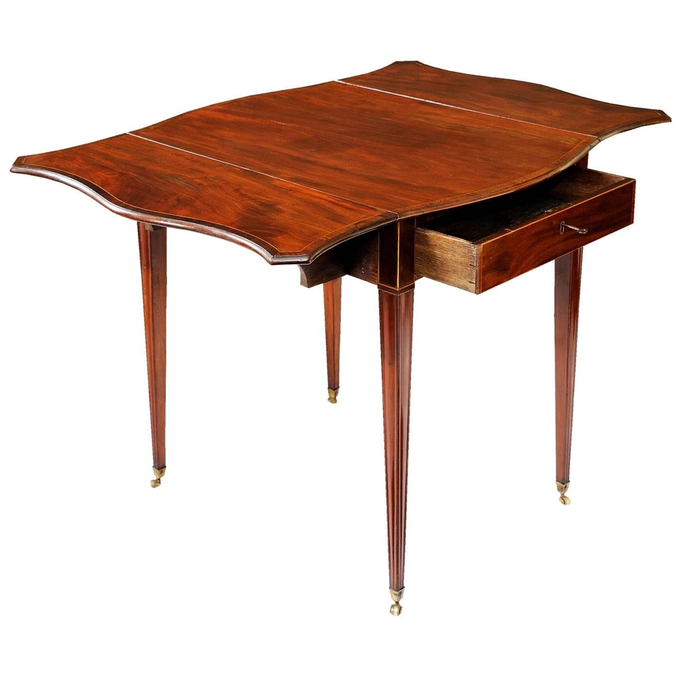 18th Century English Mahogany Pembroke Table, circa 1780 For Sale